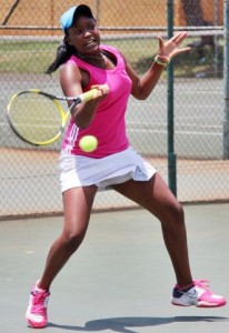 Nicole Dzenga of Zimbabwe was named top seed in the girls of the Wanderers ITF.