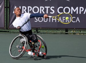  South African world number three Lucas Sithole saw world number one Dylan Alcott end his title defence at the SA Open on Friday after the Australian dispatched Sithole 6-0 6-2 at Ellis Park Tennis Stadium in Johannesburg