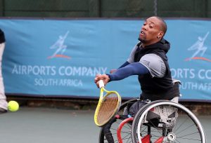 Wheelchair tennis ace Lucas Sithole named Sportsman of the year with a disability at the Regional Annual Sports Awards on Saturday night at Birchwood Estate in Ekurhuleni. Picture credit: Reg Caldecott