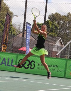 Unseeded Maelys Bougrat of France, continued her winning streak on Thursday at the Curro ITF 1 junior international tennis tournament being played at the Stellenbosch University.  Bougrat ended the fine run of South Africa’s Linge Steenkamp, also unseeded, winning 6-3 6-1. In Friday’s semi-final Bougrat will come up against unseeded Holly Fischer of Great Britain. 