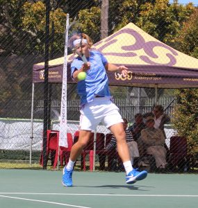 Lance-Pierre Du Toit of Boland, South Africa won through to Thursday’s quarterfinals of the boys singles of the Curro ITF 1 being played at the Stellenbosch University.  Du Toit seeded 7 battled past fellow country man Rossouw Norval 7-5 4-6 7-5 in round 3 on Wednesday. Du Toit will now face 3rd seeded Ien Schouten of The Netherlands in the last eight.