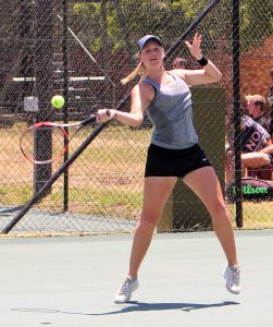 Unseeded Madrie Le Roux of South Africa upset 6th seed Jaeda Daniel of USA in round one of the women's Digicall Futures 3 international tennis tournament being played at Stellenbosch. Le Roux beat the American 6-0 7-5.