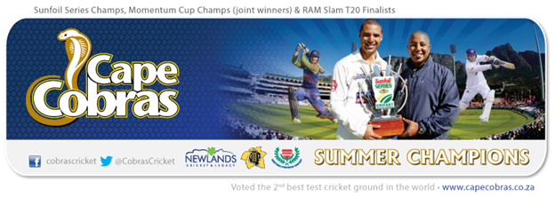 WESTERN CAPE CRICKET ANNOUNCES CLT20 SQUAD TO TRAVEL TO INDIA
