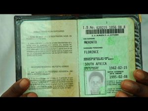 south african green barcoded id books