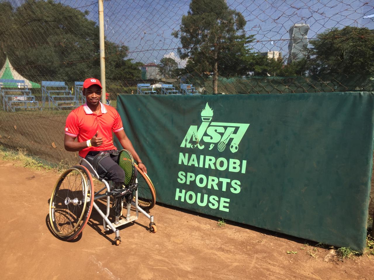 South African men's number 1 Evans Maripa after his victory at the Nairobi Open in Kenya on Wednesday